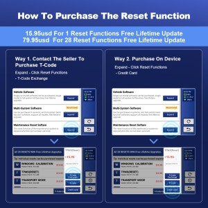 MUCAR CDE900/CDE900 PRO T-CODE 1 REST FUNCTION